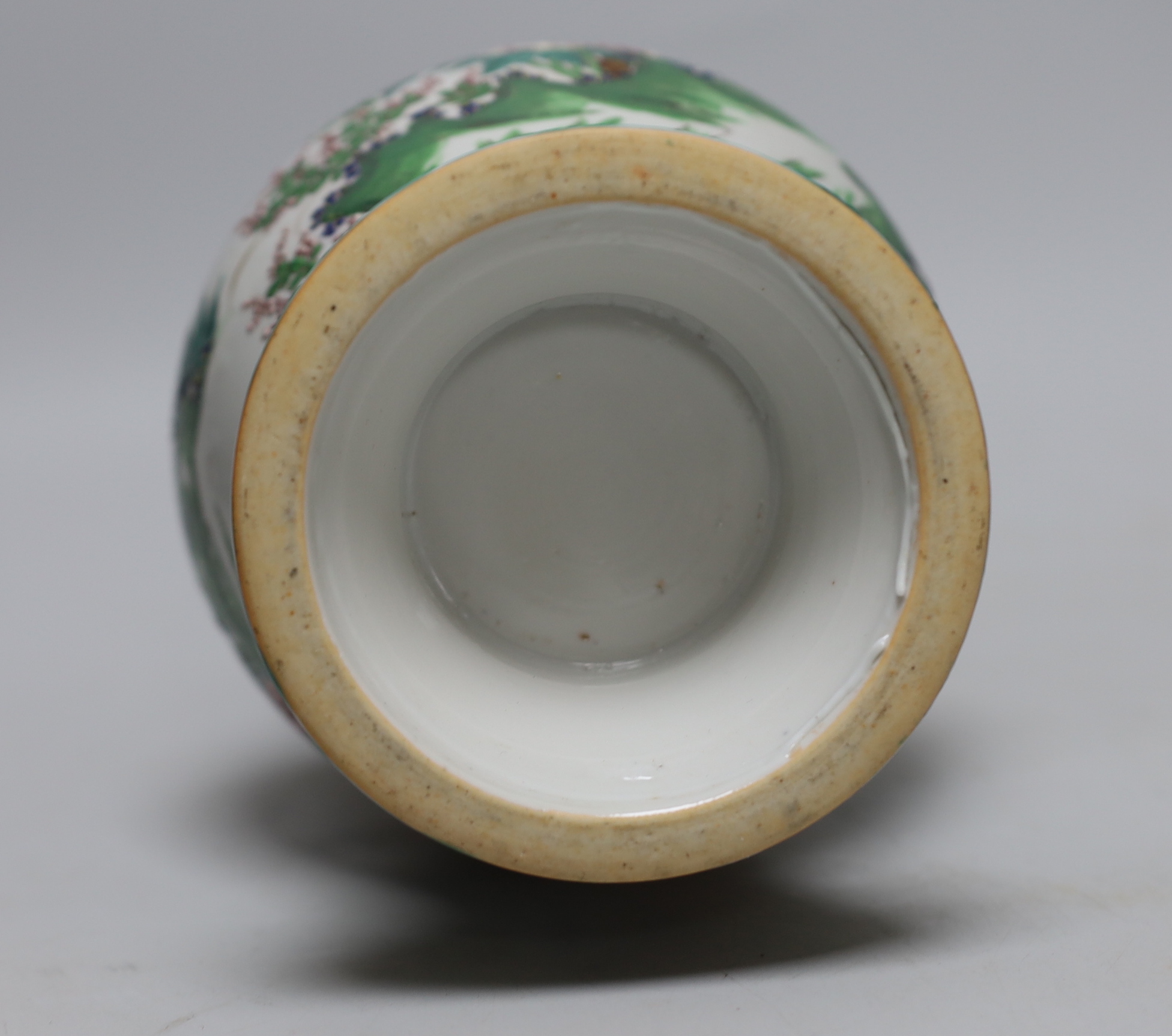 A Japanese enamelled porcelain vase, late 19th century, 29.5cm